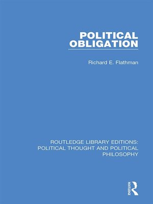 cover image of Political Obligation